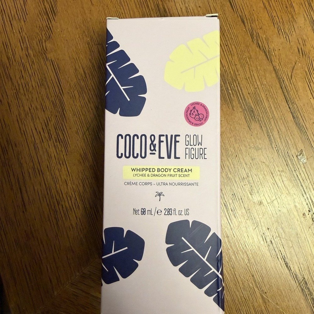 Coco‎ & Eve Glow Figure Whipped Body Cream Lychee Dragon Fruit 60ml New In Box
